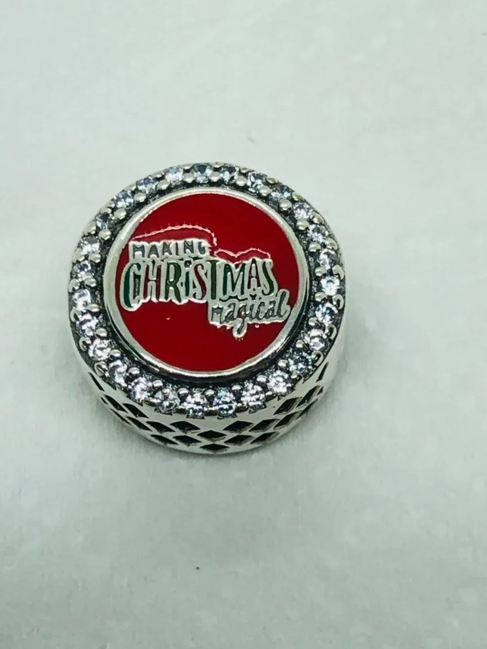✨ ✨Pandora Merry Christmas Charm Bead Charm S925 Sterling Silver with a Box